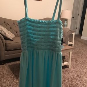 Juicy couture black label teal dress swim cover up